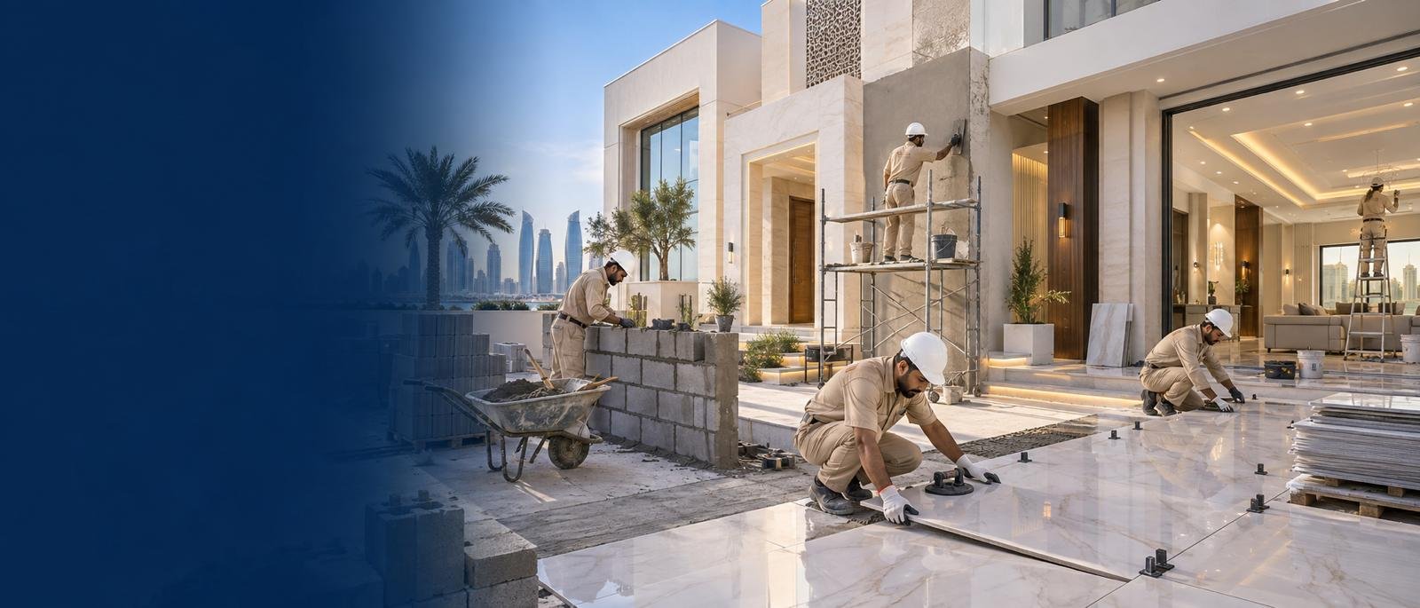 Professional civil construction and villa renovation services in Qatar