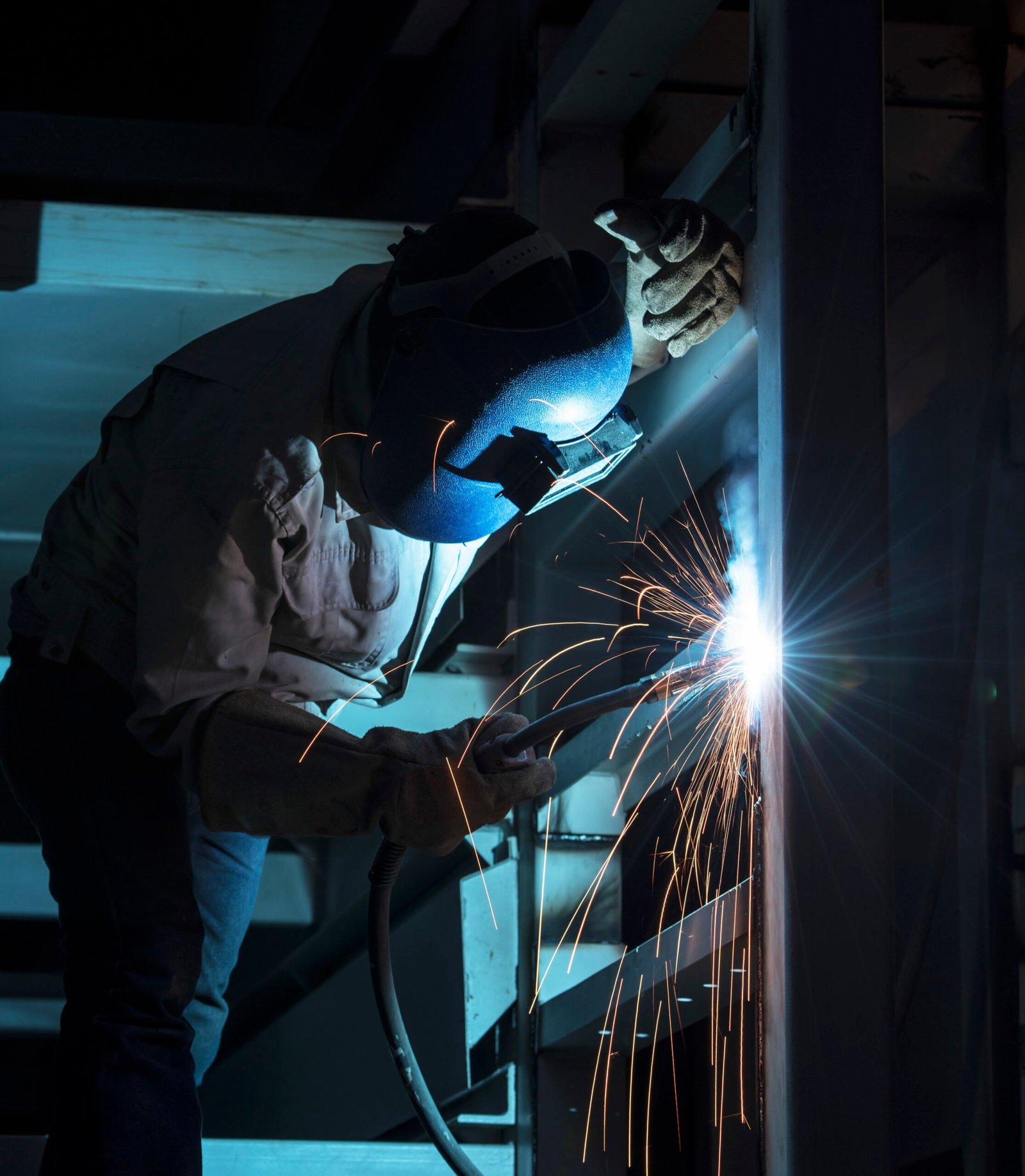 Welding steel structure